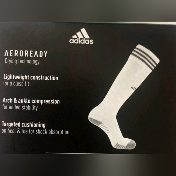 Adidas | Soccer Metro Sock | B&W | Small - Picture 2 of 5